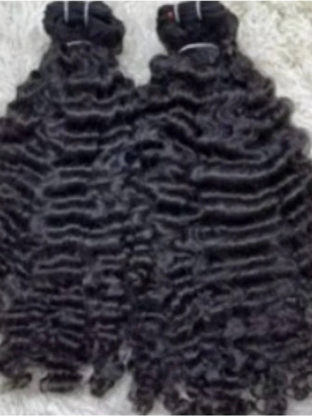 Deep Wave Black Hair Wefts - Natural Black Deep Waves